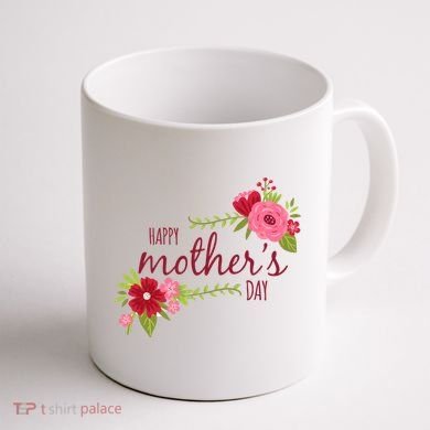Happy Mother's Day Flower Coffee Mug back