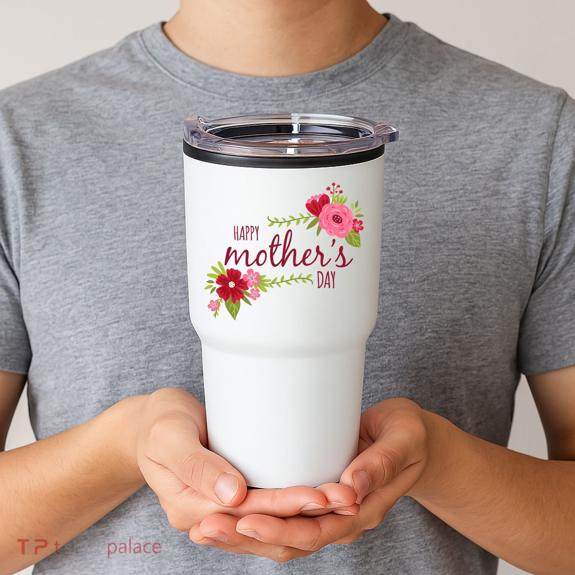 Happy Mother's Day Flower Tumbler