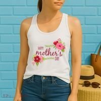 Happy Mother's Day Flower Women's Tank Top thumb 2