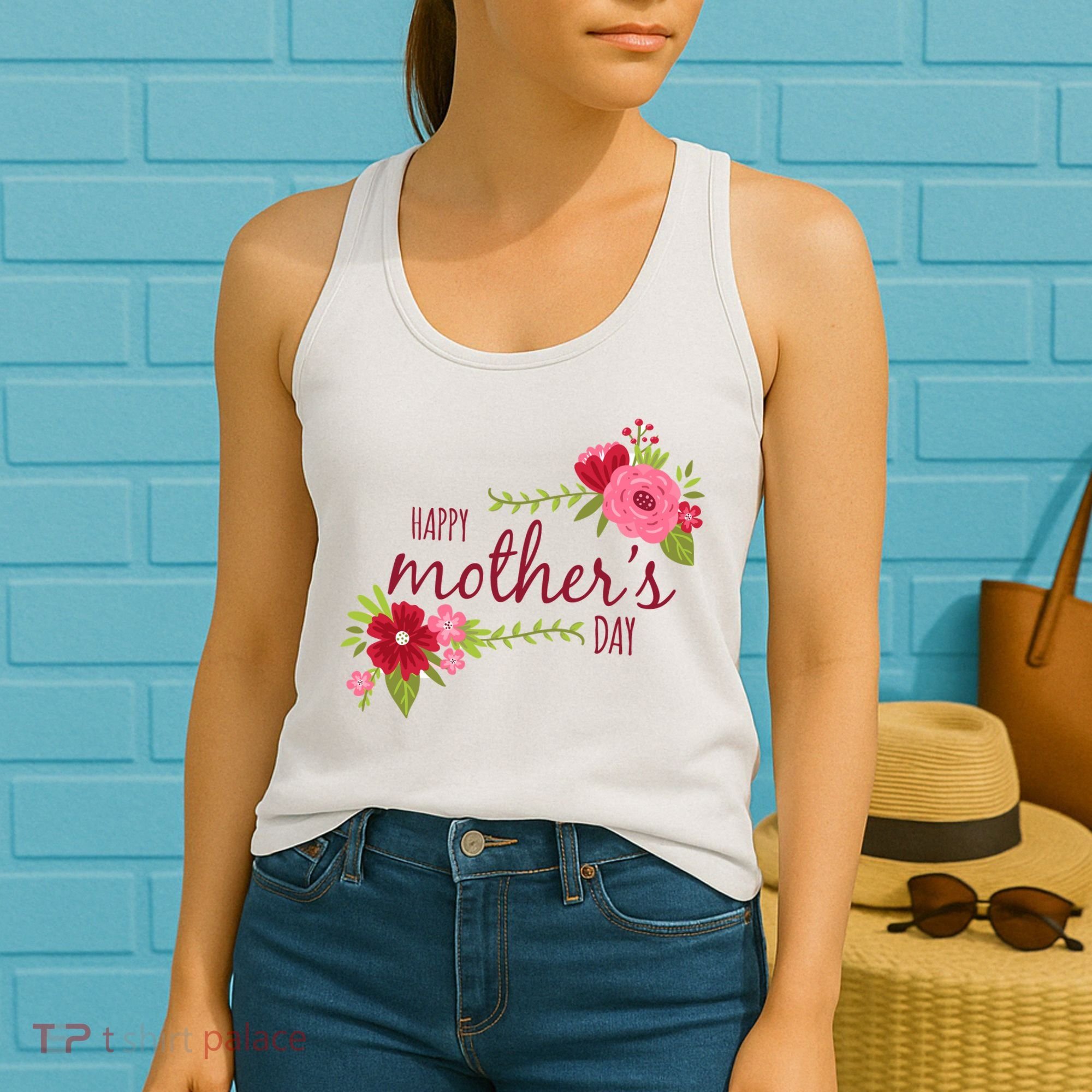 Happy Mother's Day Flower Women's Tank Top