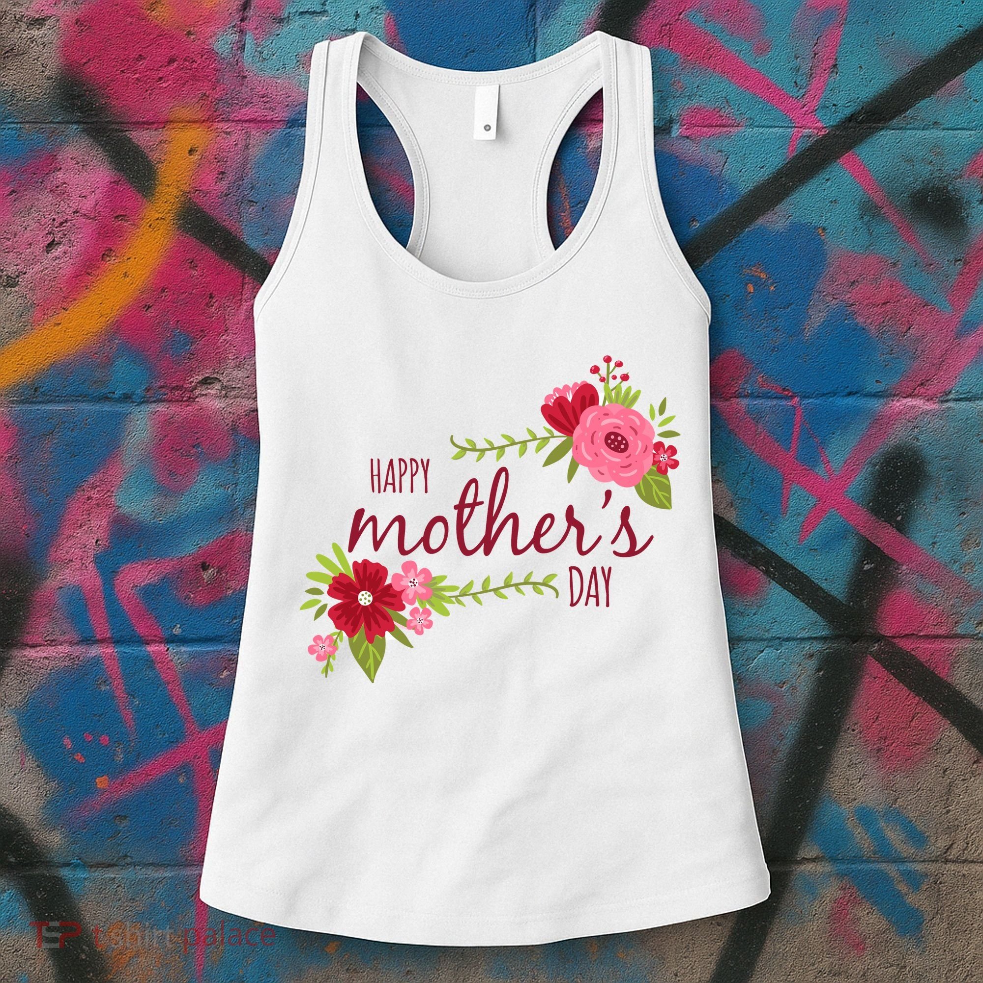 Happy Mother's Day Flower Women's Tank Top
