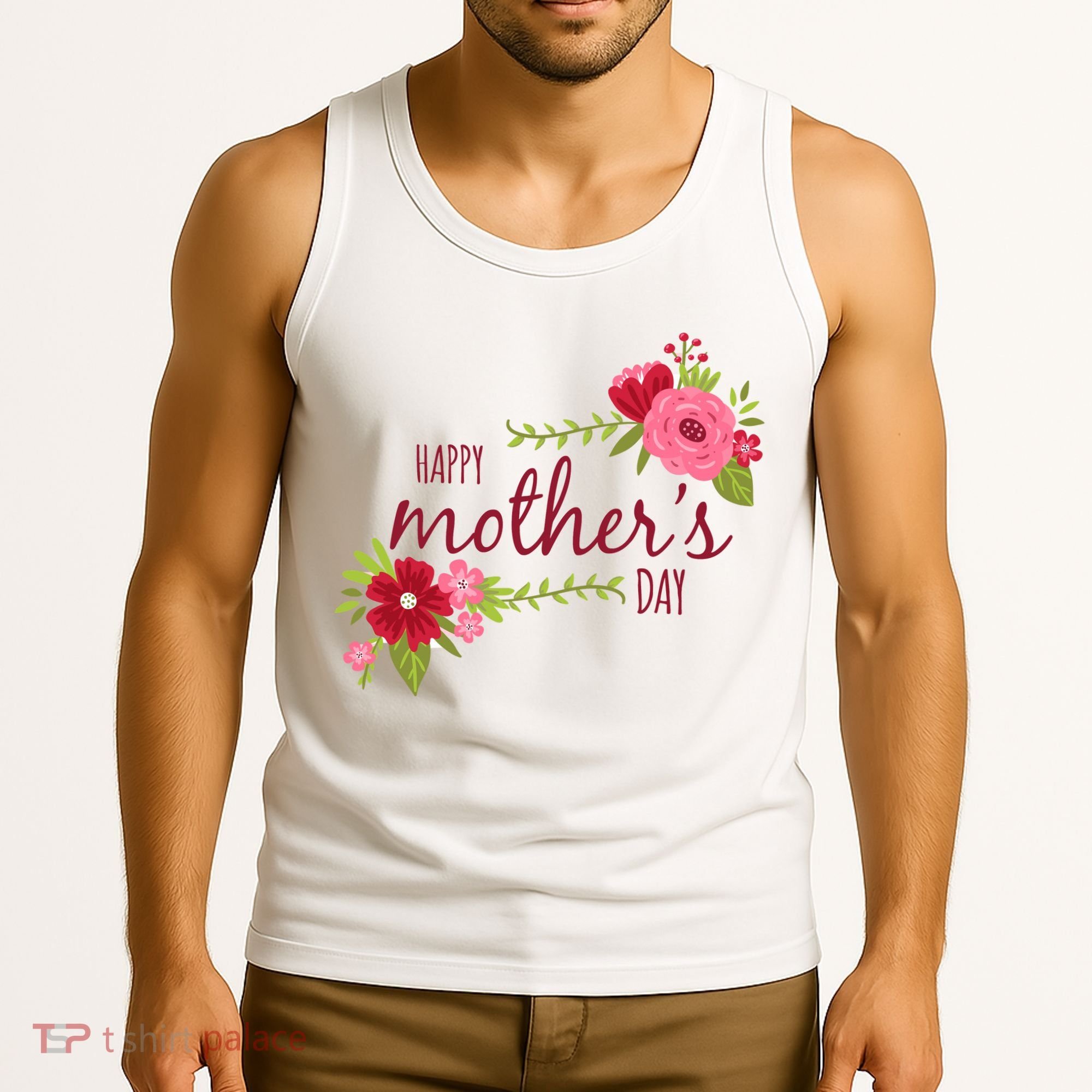 Happy Mother's Day Flower Tank Top