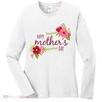Happy Mother's Day Flower Women's Long Sleeve Shirt thumb 0