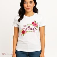 Happy Mother's Day Flower Women's T-Shirt thumb 4