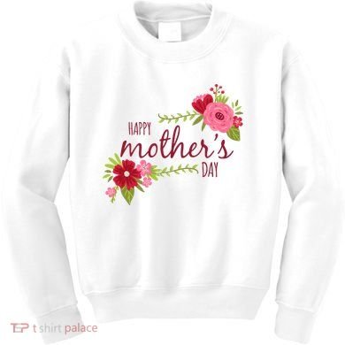 Happy Mother's Day Flower Kids Sweatshirt