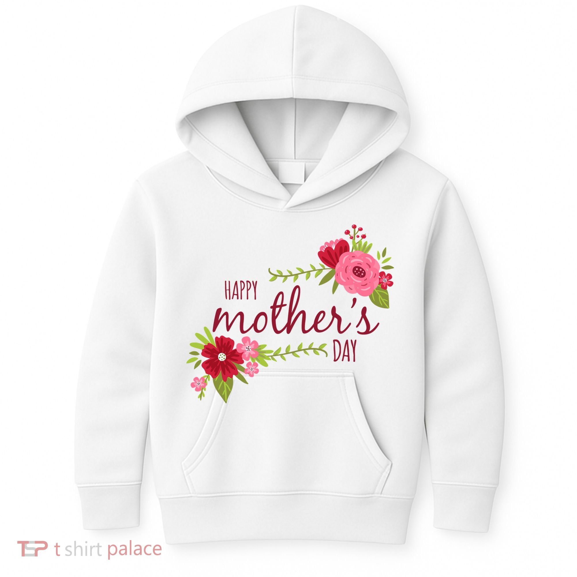 Happy Mother's Day Flower Kids Hoodie