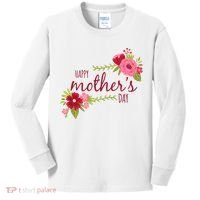 Happy Mother's Day Flower Kids Long Sleeve Shirt thumb 0