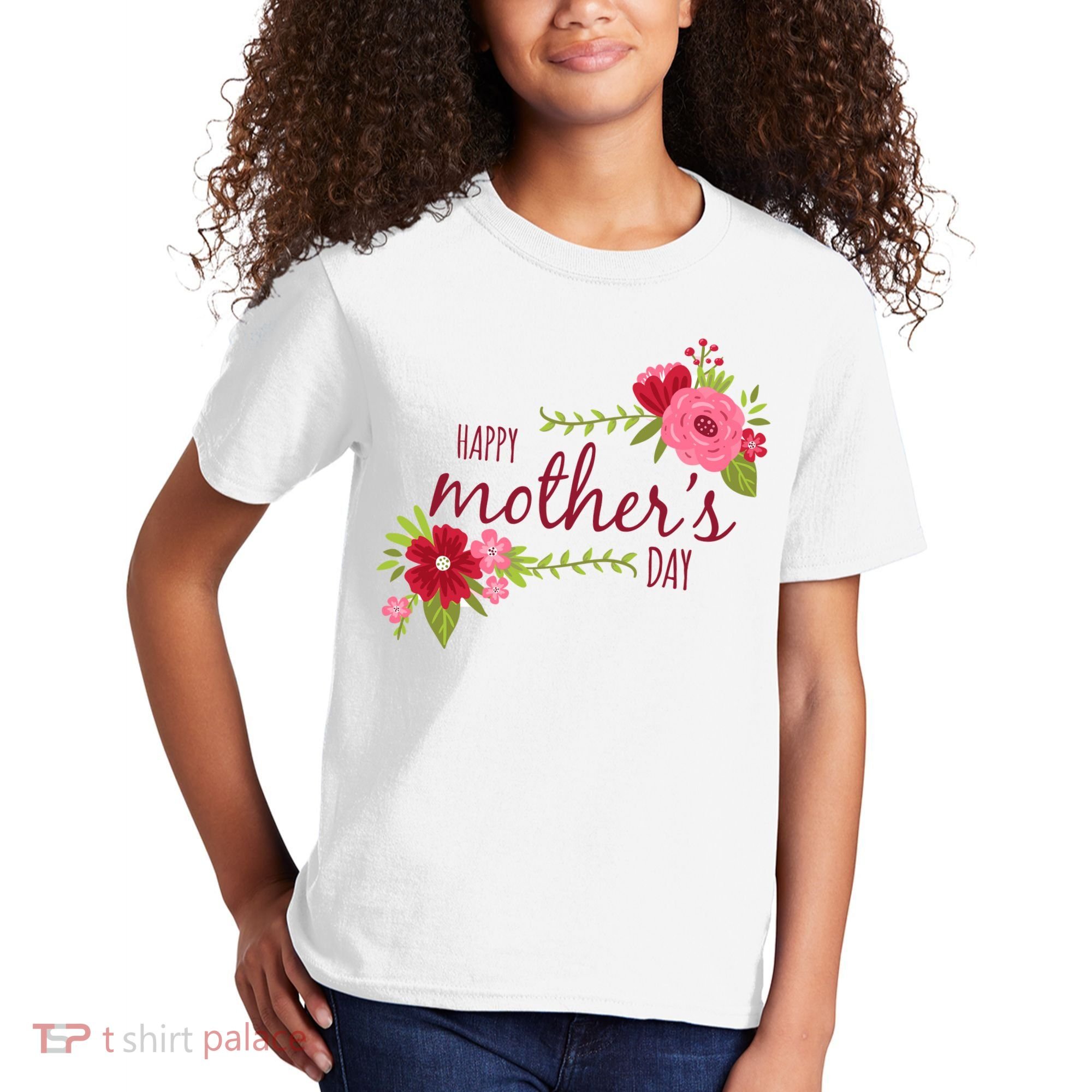 Happy Mother's Day Flower Kids T-Shirt