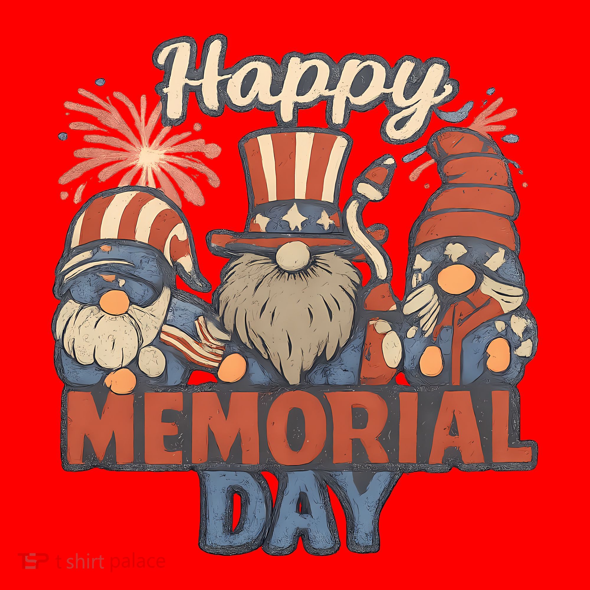 Happy Memorial Day Santa Hat