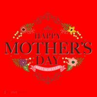 Happy Mother's Day Best Mom Ever Floral Santa Hat thumb 1
