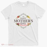 Happy Mother's Day Best Mom Ever Floral T-Shirt thumb 0