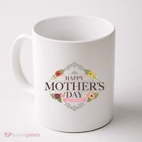 Happy Mother's Day Best Mom Ever Floral Coffee Mug thumb 0