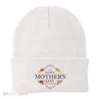 Happy Mother's Day Best Mom Ever Floral Beanie thumb 0