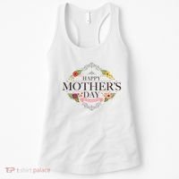 Happy Mother's Day Best Mom Ever Floral Women's Tank Top thumb 0