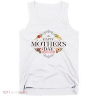 Happy Mother's Day Best Mom Ever Floral Tank Top thumb 0