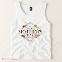 Happy Mother's Day Best Mom Ever Floral Tank Top thumb 2
