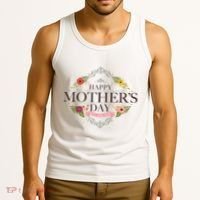 Happy Mother's Day Best Mom Ever Floral Tank Top thumb 3