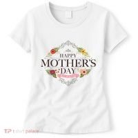 Happy Mother's Day Best Mom Ever Floral Women's T-Shirt thumb 0