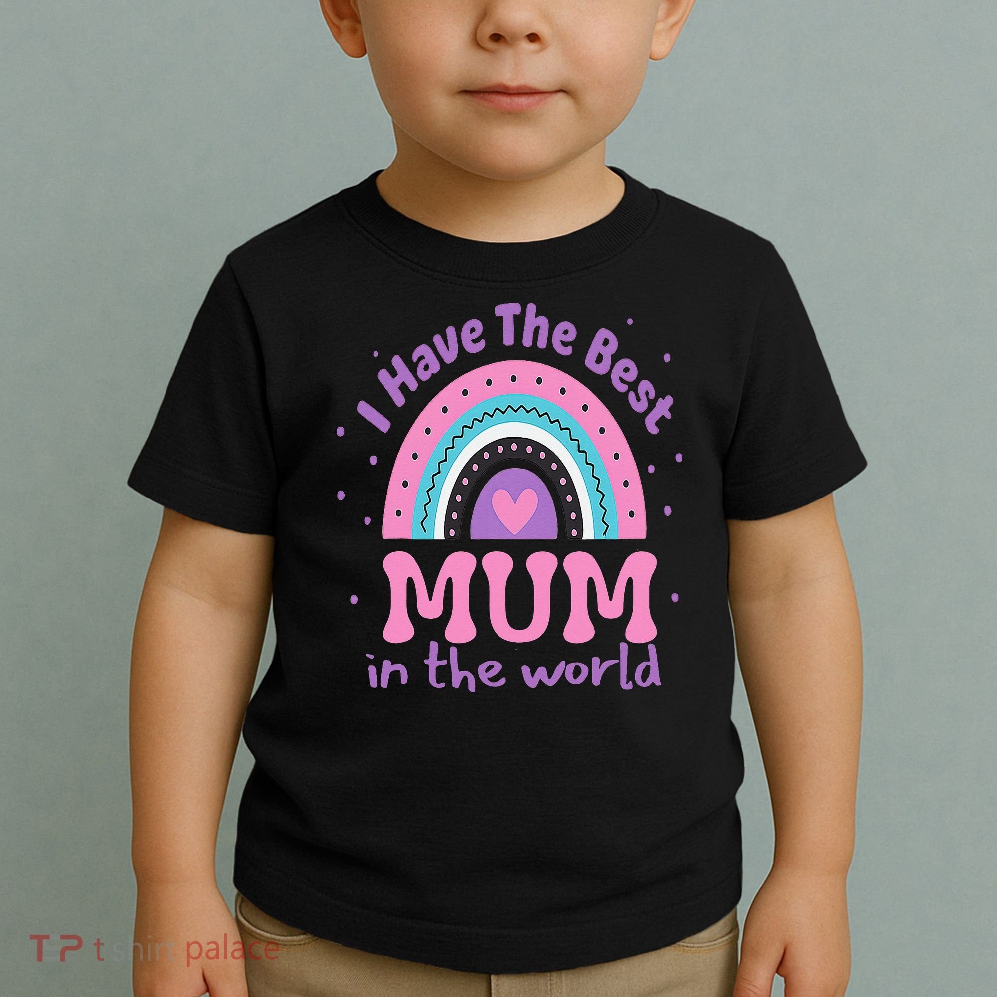 Happy Mothers Day For And Baby Funny Mom Mum Toddler T-Shirt