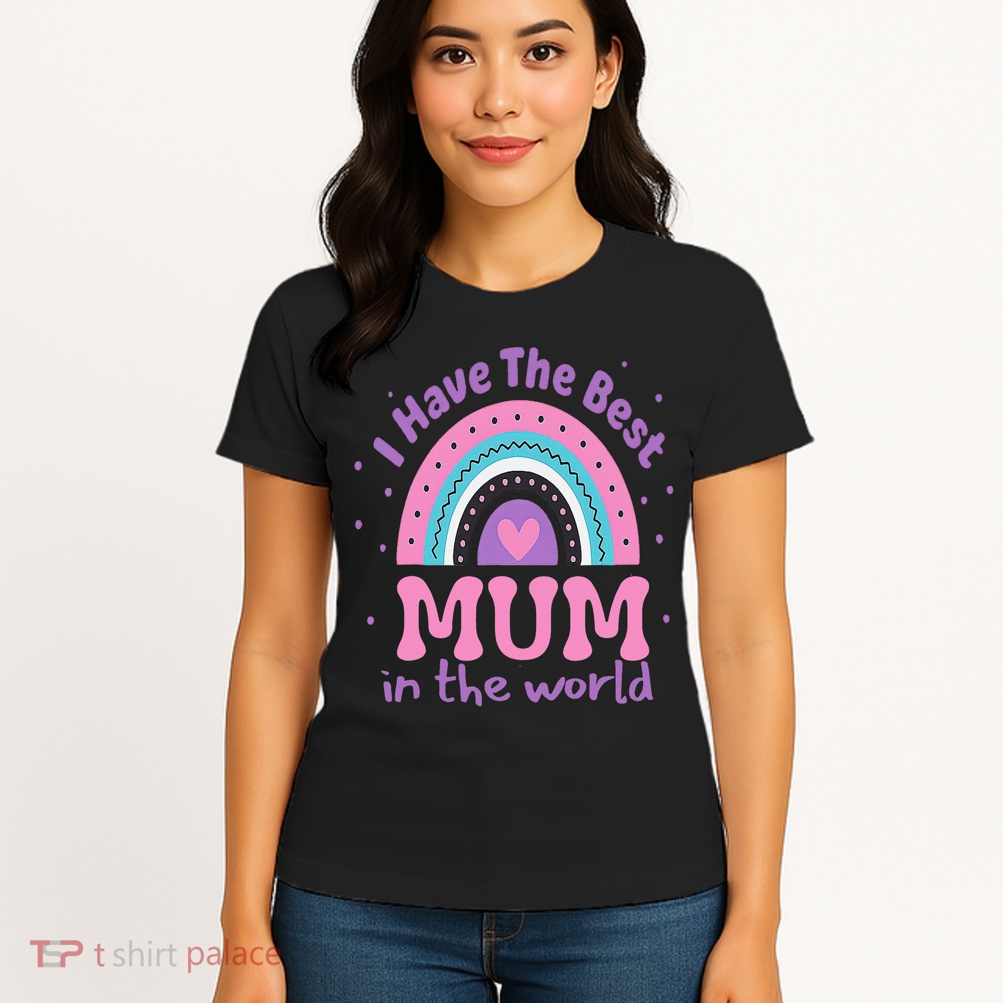 Happy Mothers Day For And Baby Funny Mom Mum Women's T-Shirt