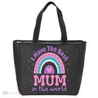 Happy Mothers Day For And Baby Funny Mom Mum Tote Bag thumb 0