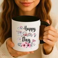 Happy Mother's Day Floral Cute Gift For Mom Coffee Mug thumb 3