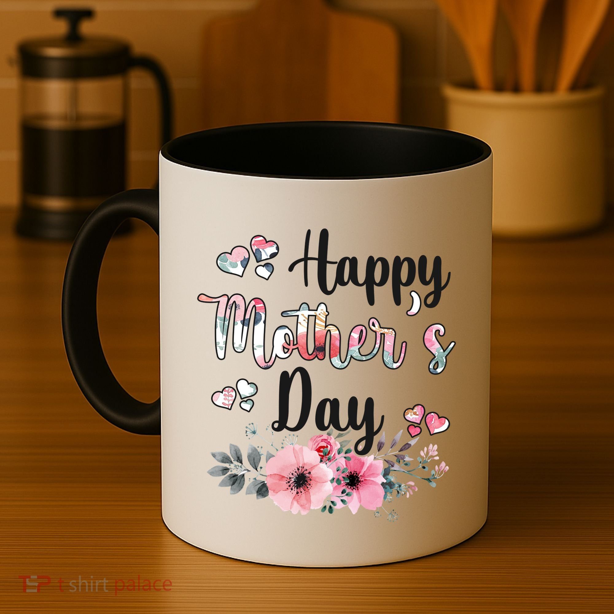 Happy Mother's Day Floral Cute Gift For Mom Coffee Mug