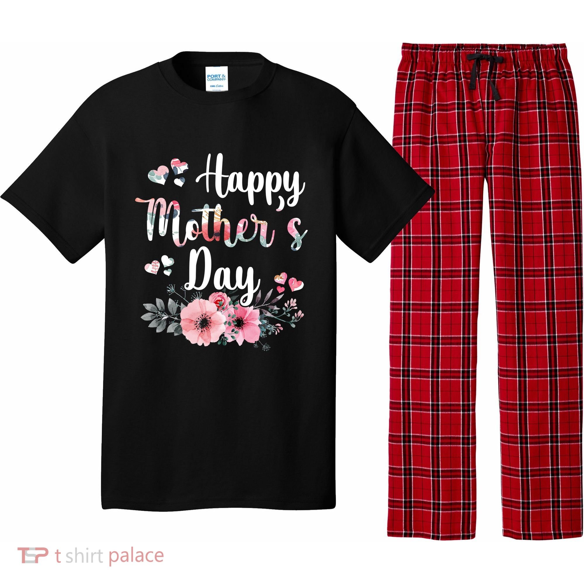 Happy Mother's Day Floral Cute Gift For Mom Pajama Set