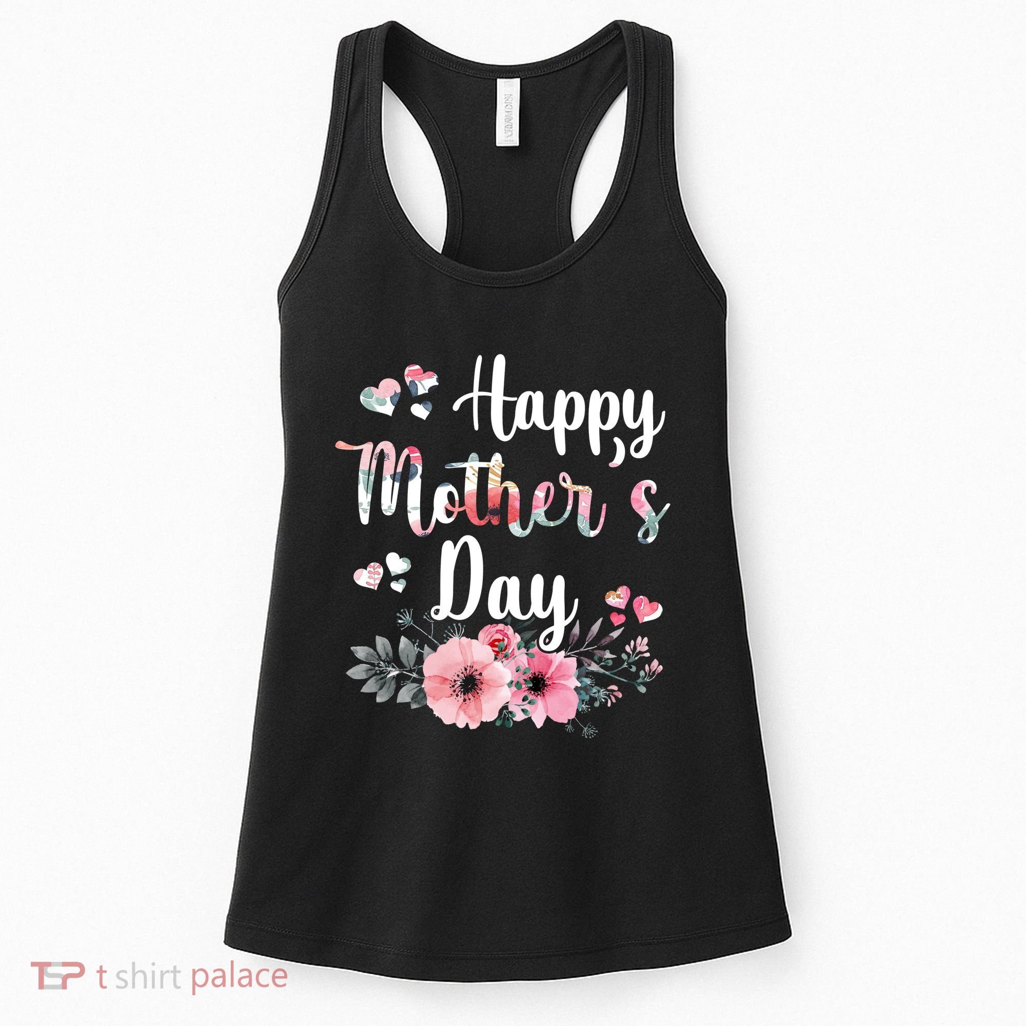 Happy Mother's Day Floral Cute Gift For Mom Women's Tank Top