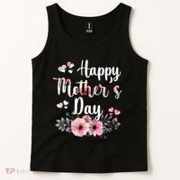 Happy Mother's Day Floral Cute Gift For Mom Tank Top thumb 2