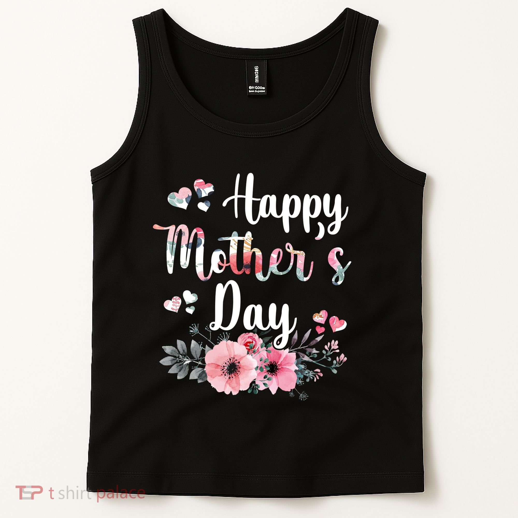 Happy Mother's Day Floral Cute Gift For Mom Tank Top