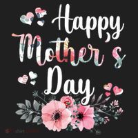 Happy Mother's Day Floral Cute Gift For Mom Golf Towel thumb 3