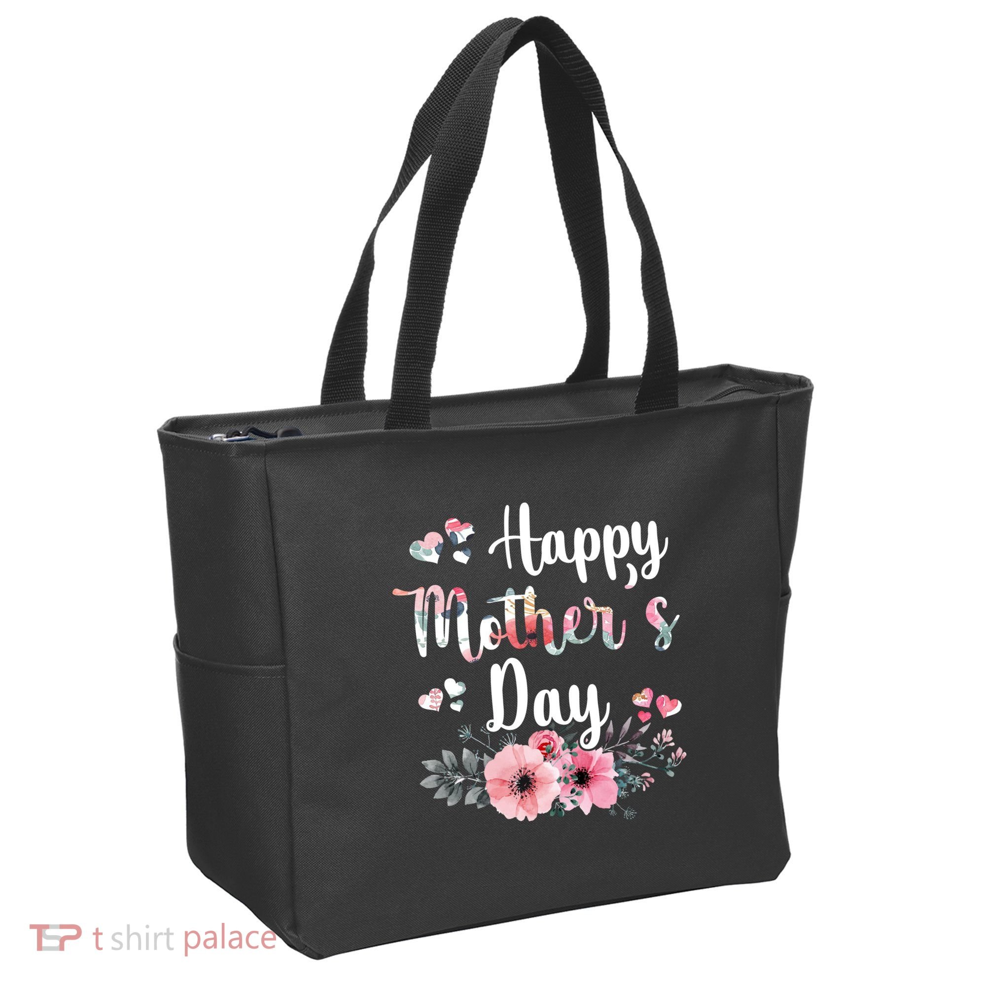 Happy Mother's Day Floral Cute Gift For Mom Tote Bag
