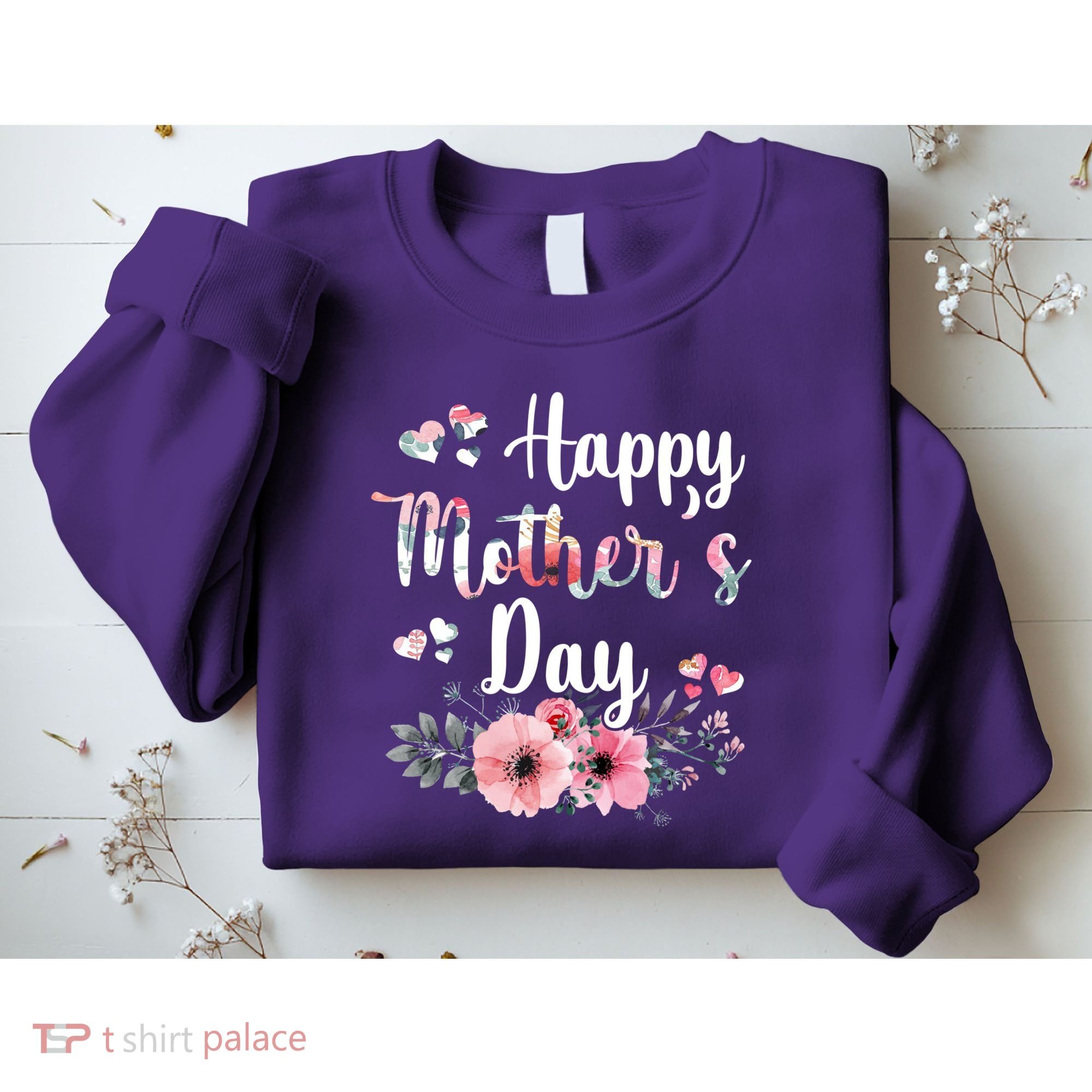 Happy Mother's Day Floral Cute Gift For Mom Sweatshirt