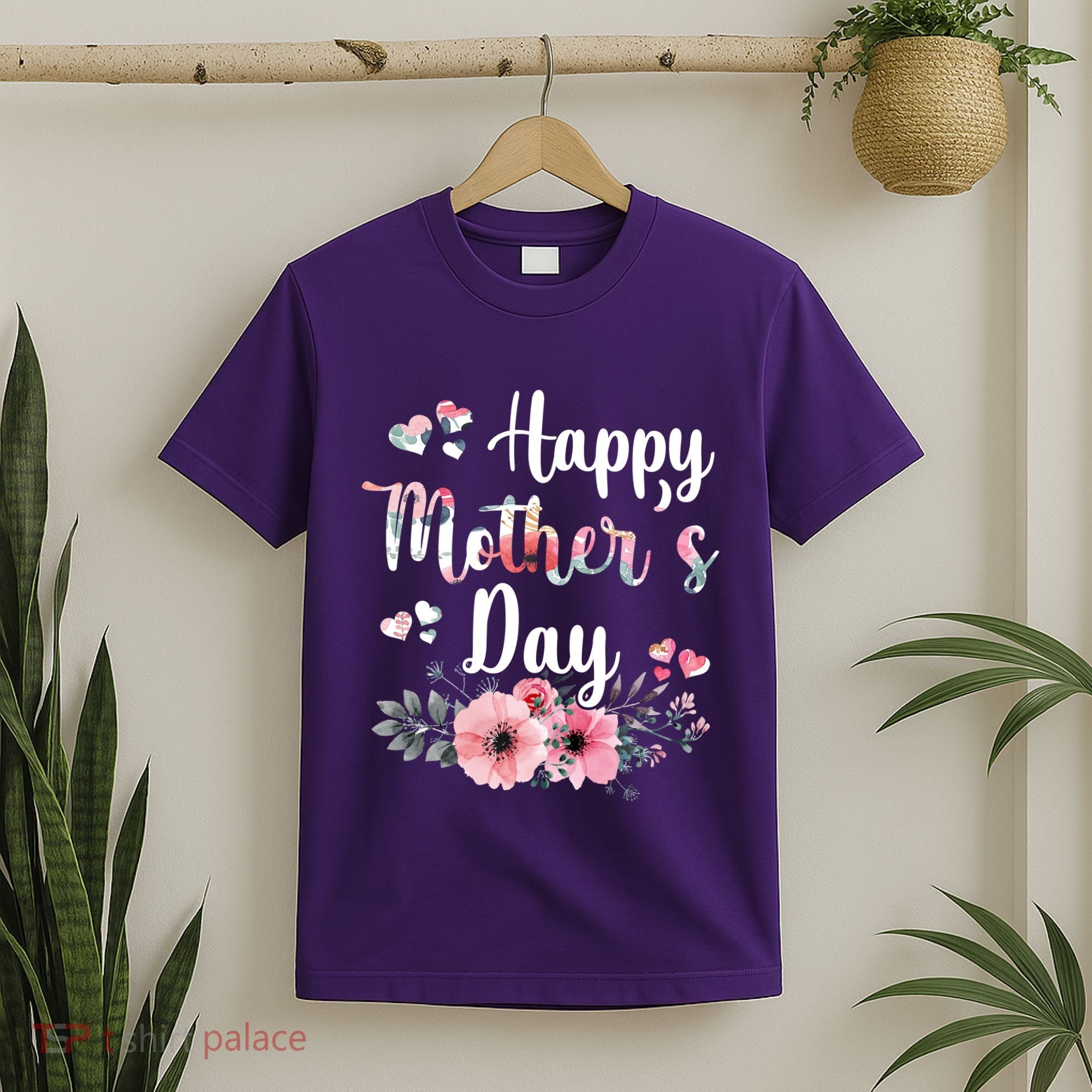 Happy Mother's Day Floral Cute Gift For Mom T-Shirt