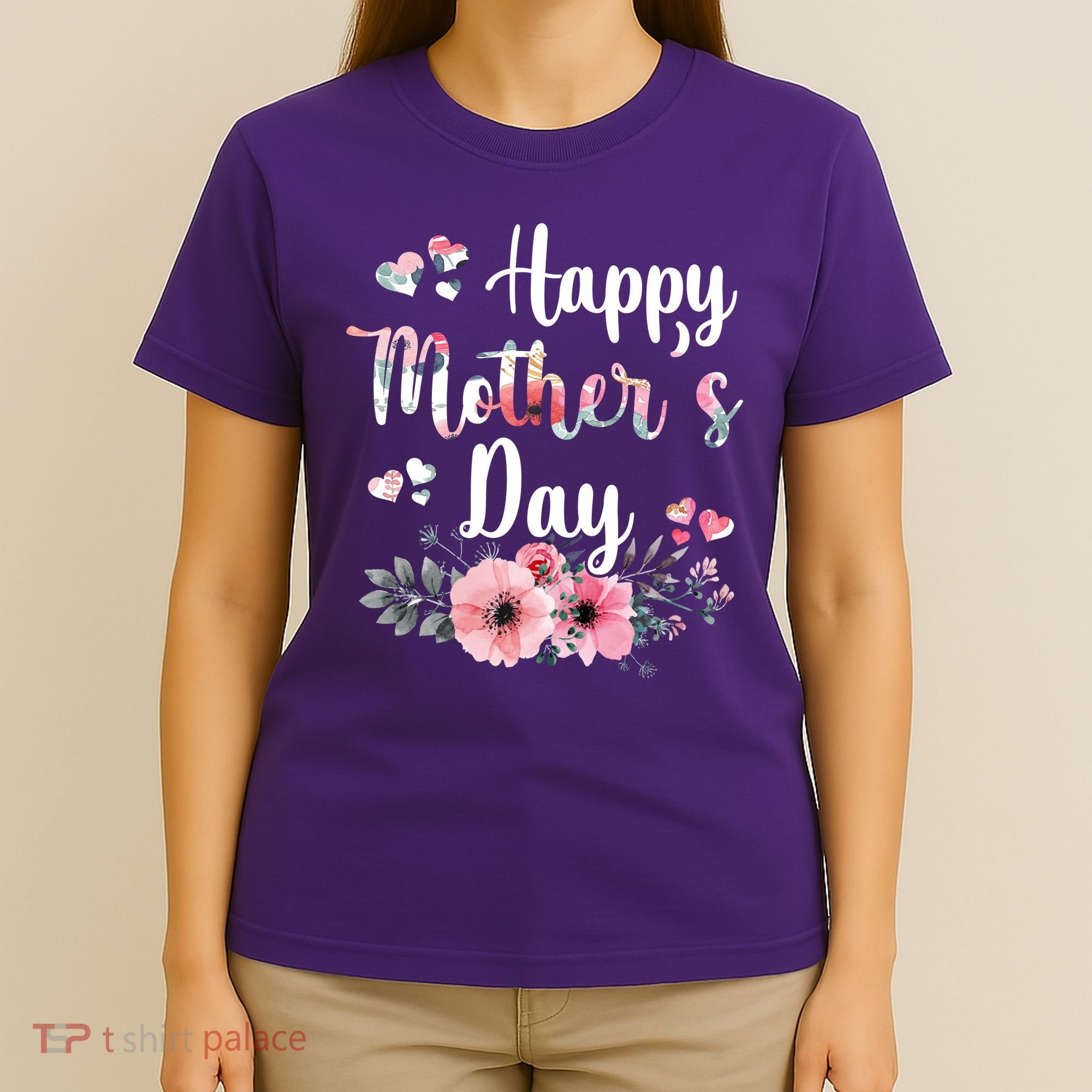 Happy Mother's Day Floral Cute Gift For Mom T-Shirt