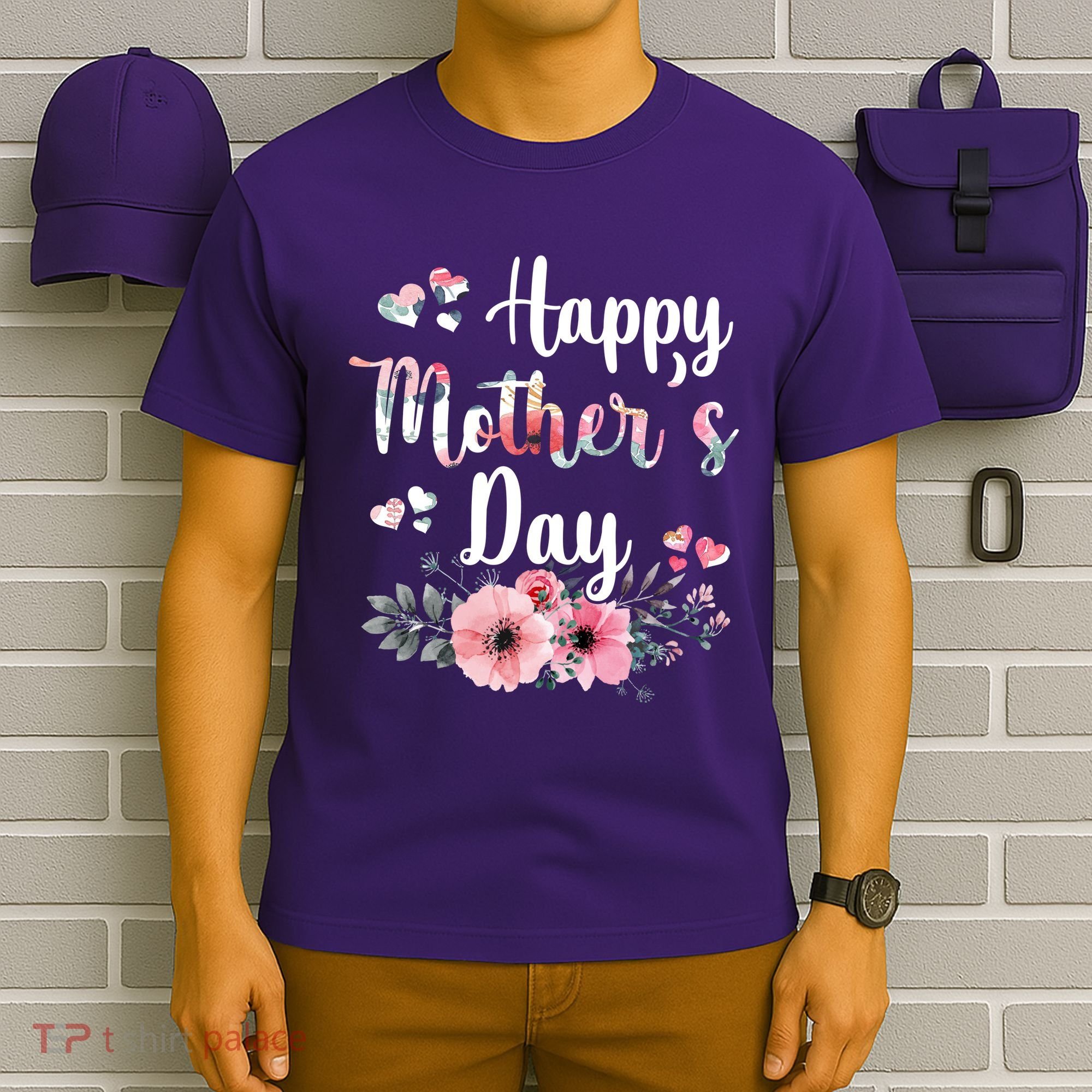 Happy Mother's Day Floral Cute Gift For Mom T-Shirt