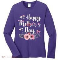 Happy Mother's Day Floral Cute Gift For Mom Women's Long Sleeve Shirt thumb 0