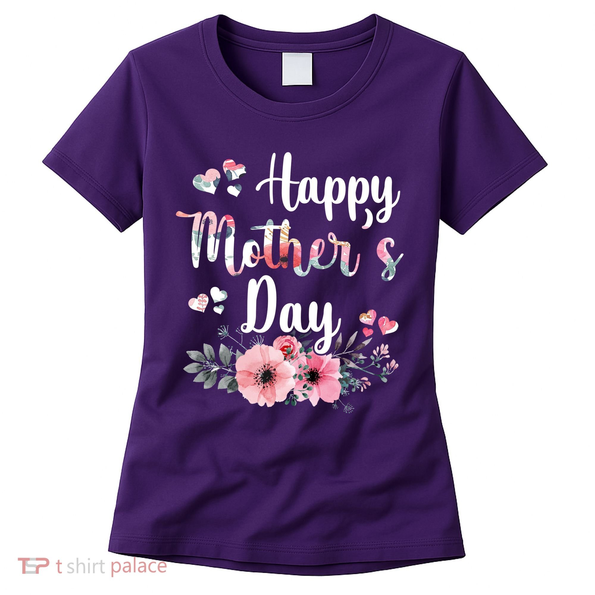 Happy Mother's Day Floral Cute Gift For Mom Women's T-Shirt