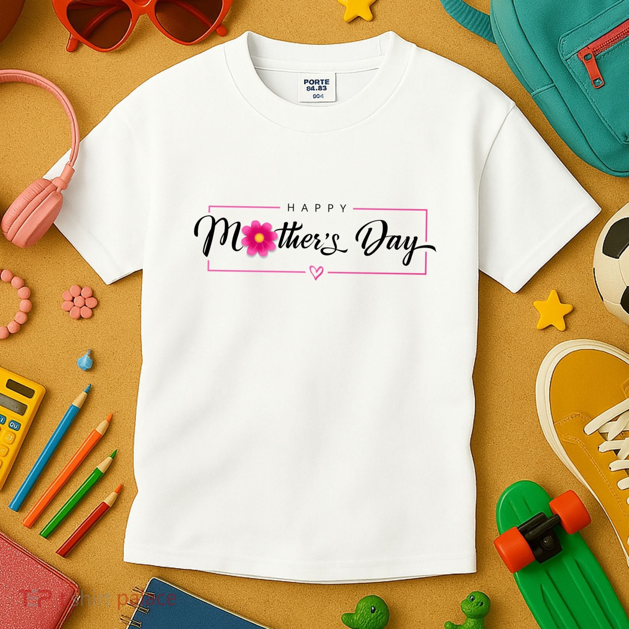 Happy Mothers Day Flower Gift Kids T-Shirt