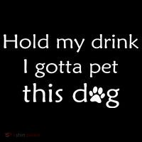 Hold My Drink I Gotta Pet This Dog Coffee Mug thumb 5