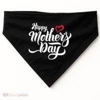 Happy Mother's Day Heart Gift USA-Made Doggie Bandana thumb 0