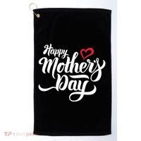 Happy Mother's Day Heart Gift Golf Towel thumb 0