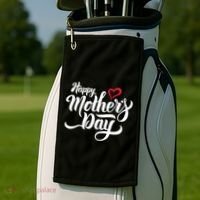 Happy Mother's Day Heart Gift Golf Towel thumb 2