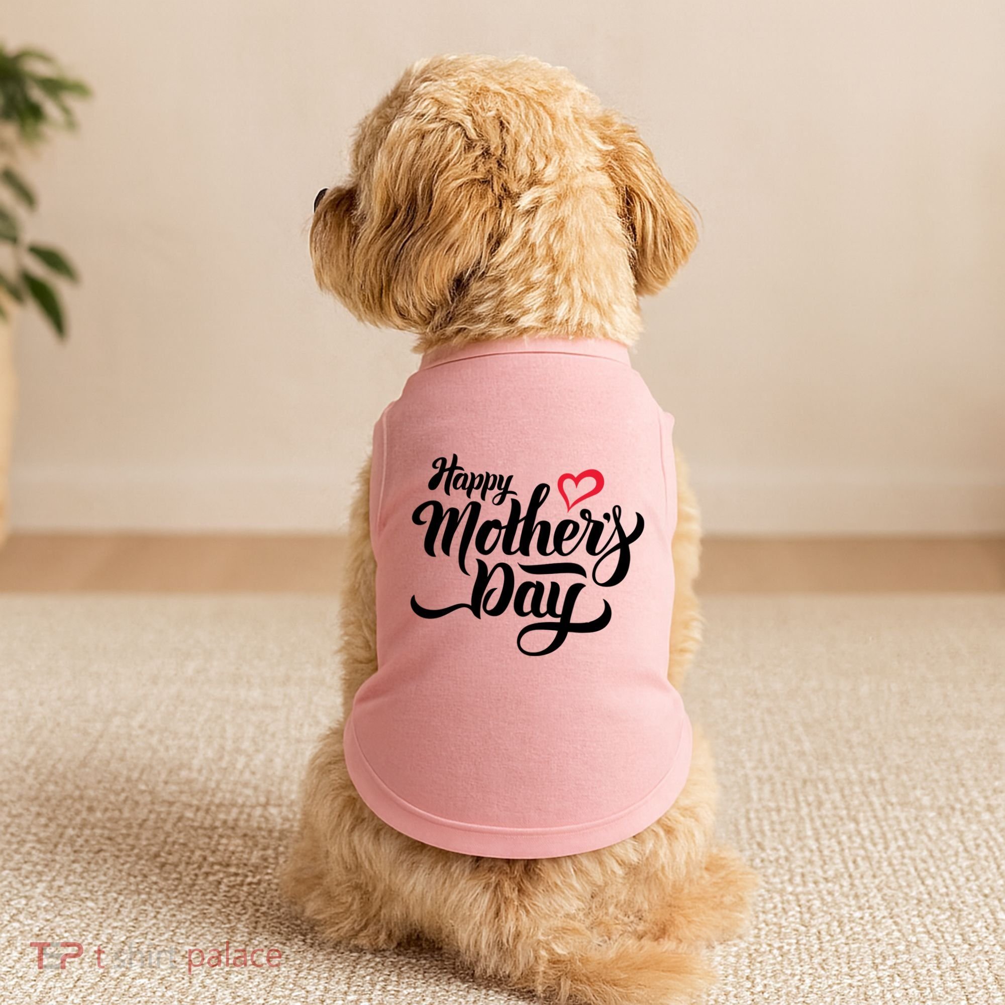 Happy Mother's Day Heart Gift Doggie Tank
