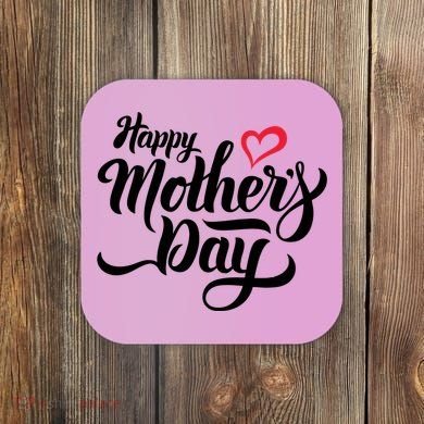 Happy Mother's Day Heart Gift Coaster
