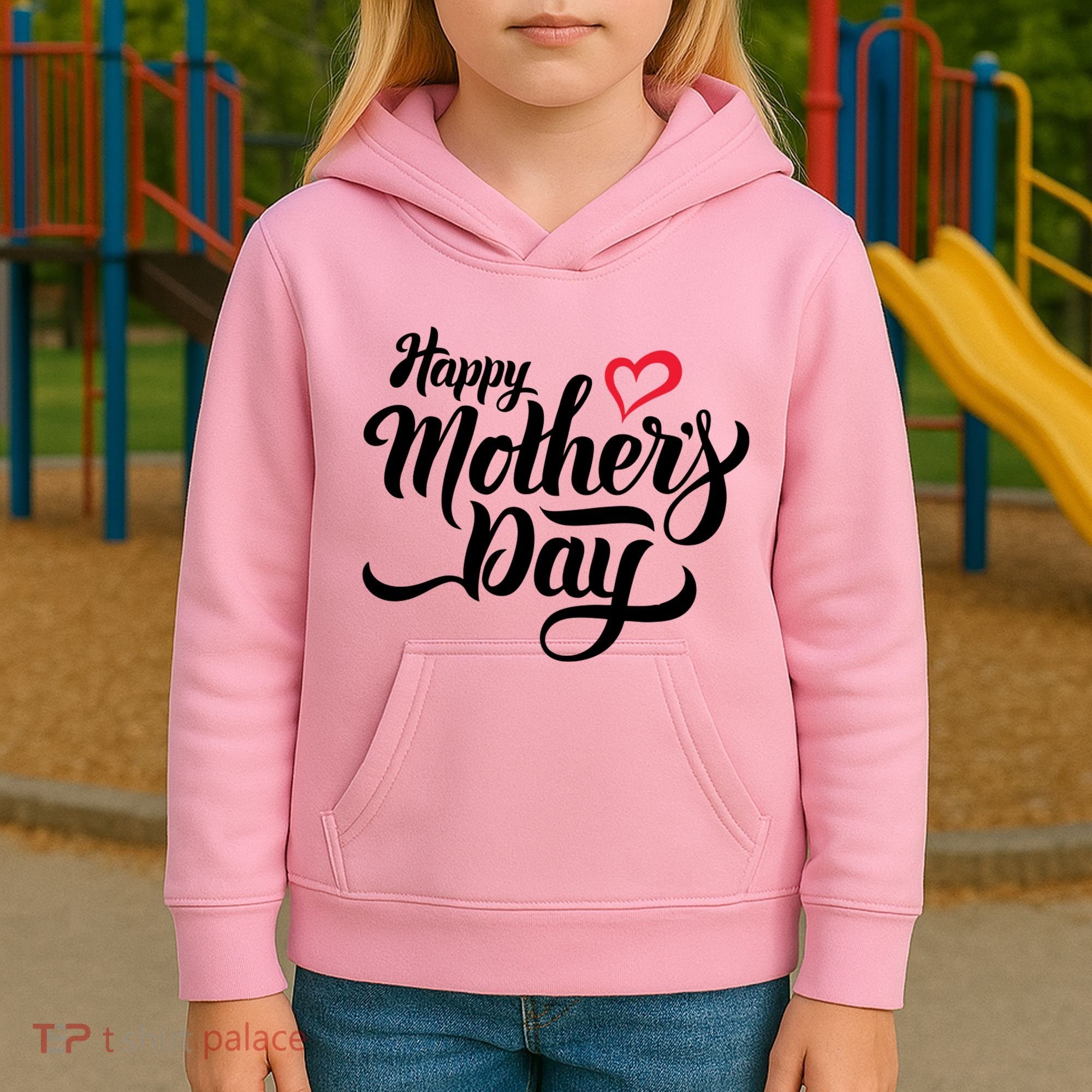 Happy Mother's Day Heart Gift Kids Hoodie
