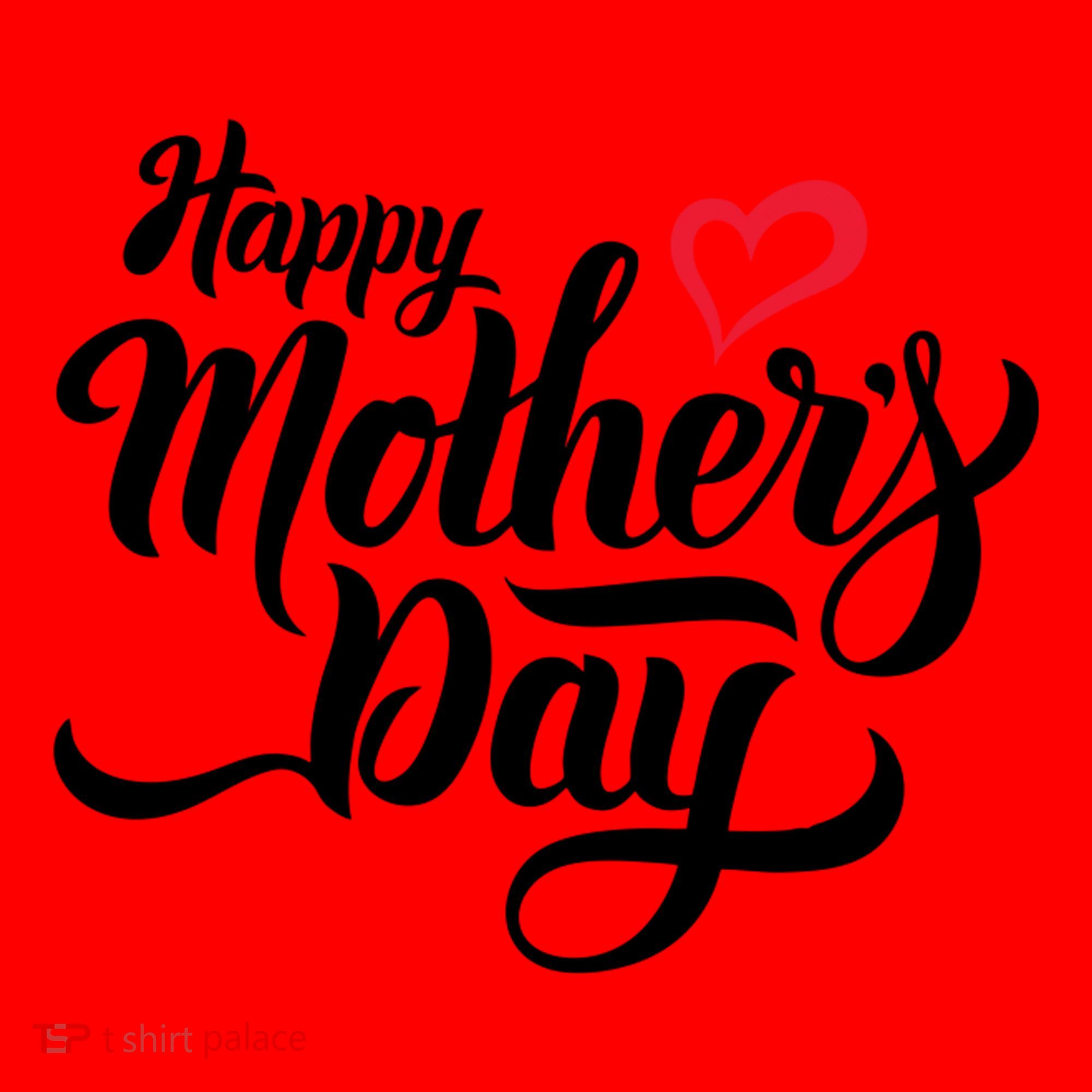 Happy Mother's Day Heart Gift Santa Hat
