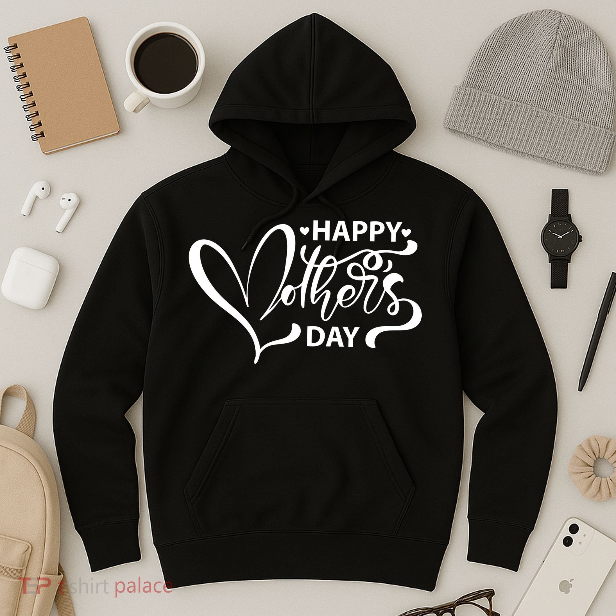 Happy Mothers Day Heart Cute Gift Hoodie