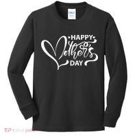 Happy Mothers Day Heart Cute Gift Kids Long Sleeve Shirt thumb 0